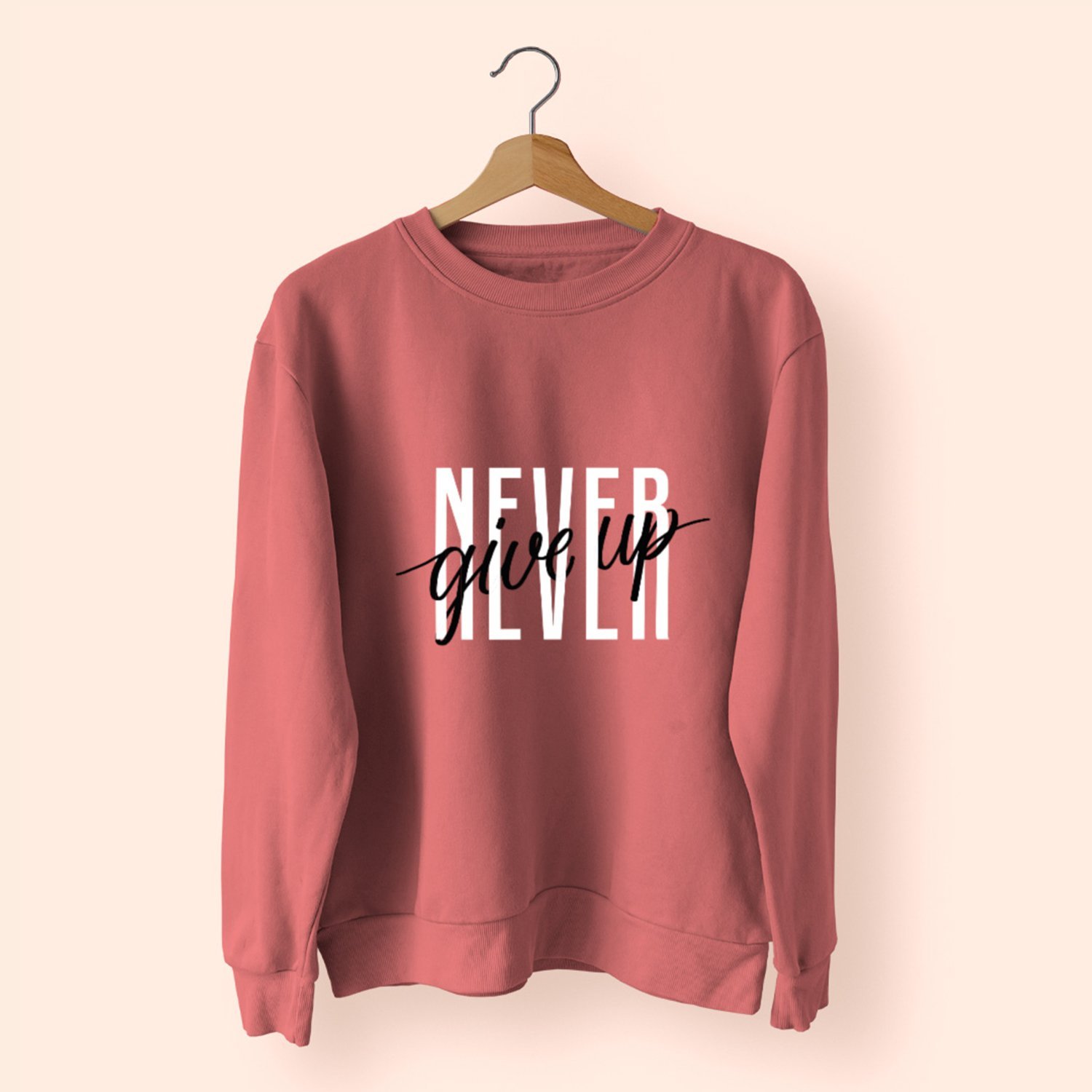 Naver Give Up T-Shirt - Sweatshirt